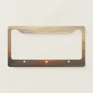 Sunrise over Aruba II Caribbean Seascape License Plate Frame