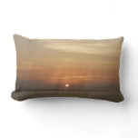 Sunrise over Aruba II Caribbean Seascape Lumbar Pillow
