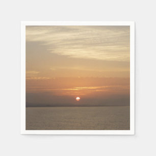 Sunrise over Aruba II Caribbean Seascape Napkins