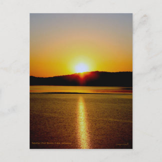 Sunrise Over Beaver Lake Arkansas Postcard