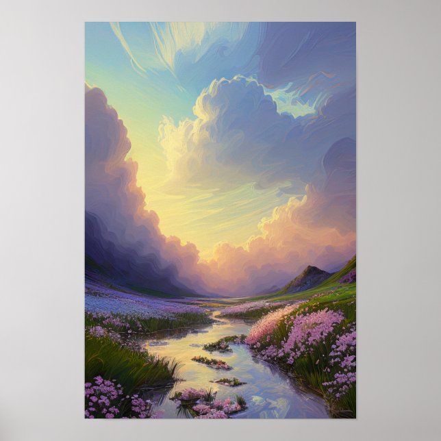Sunrise over Calm Creek  Poster (Front)
