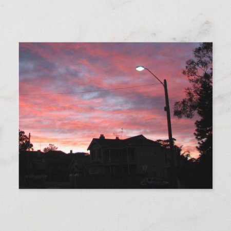 Sunrise Over Centennial Park, Sydney Postcard