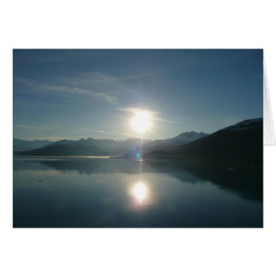 Sunrise over College Fjord Alaska Photography Cards