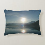 Sunrise over College Fjord Alaska Photography Decorative Pillow