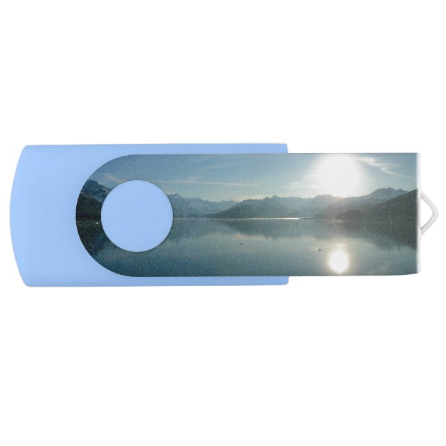 Sunrise over College Fjord Alaska Photography Flash Drive (Front)