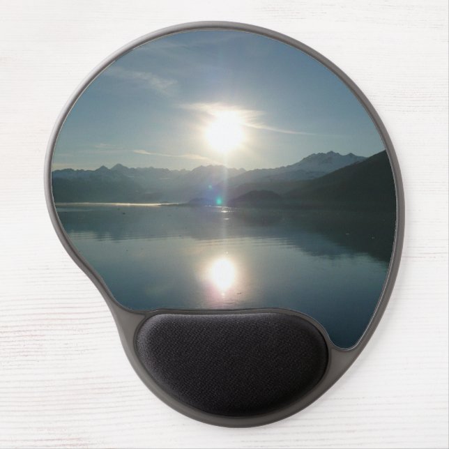 Sunrise over College Fjord Alaska Photography Gel Mouse Pad (Front)