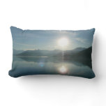 Sunrise over College Fjord Alaska Photography Lumbar Pillow