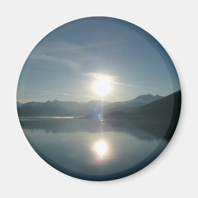 Sunrise over College Fjord Alaska Photography Magnet (Front)