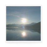 Sunrise over College Fjord Alaska Photography Napkins