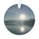 Sunrise over College Fjord Alaska Photography Ornament