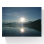 Sunrise over College Fjord Alaska Photography Paperweight