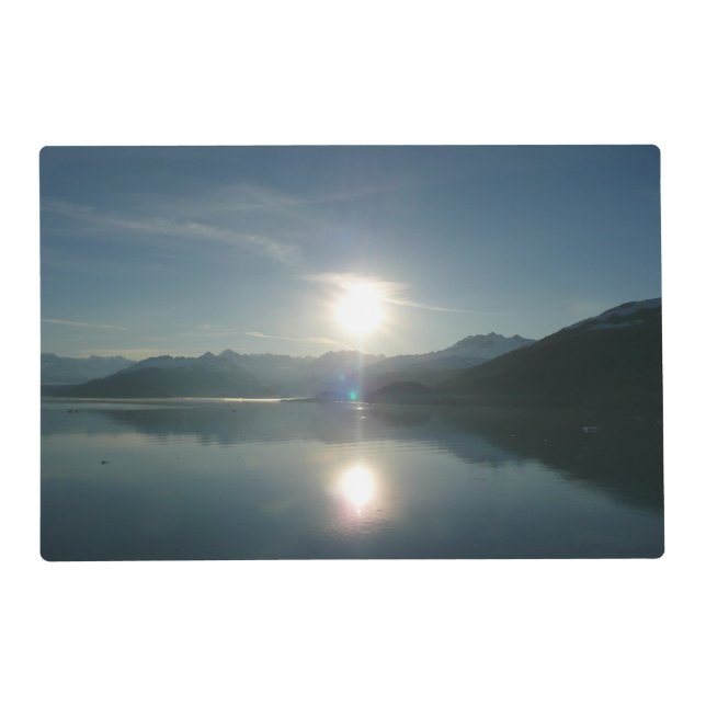 Sunrise over College Fjord Alaska Photography Placemat (Front)