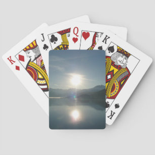 Sunrise over College Fjord Alaska Photography Poker Cards