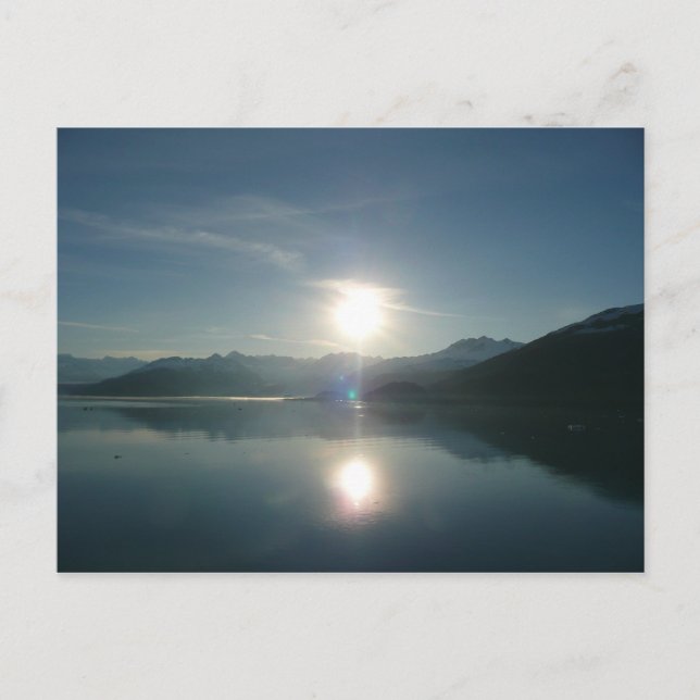 Sunrise over College Fjord Alaska Photography Postcard (Front)