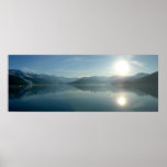 Sunrise over College Fjord Alaska Photography Poster