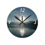 Sunrise over College Fjord Alaska Photography Round Clock