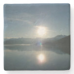 Sunrise over College Fjord Alaska Photography Stone Coaster