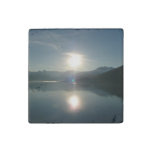 Sunrise over College Fjord Alaska Photography Stone Magnet