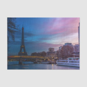 Sunrise over Eiffel tower - Paris, France, Europe Tissue Paper