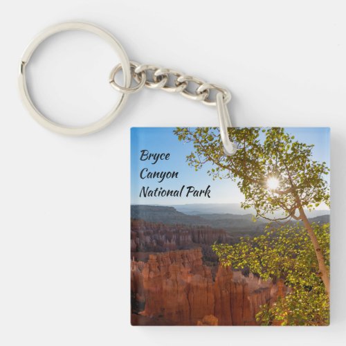Sunrise over Hoodoos at Bryce Canyon National Park Keychain