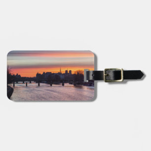Sunrise over Ile de la Cite and Notre Dame - Paris Luggage Tag