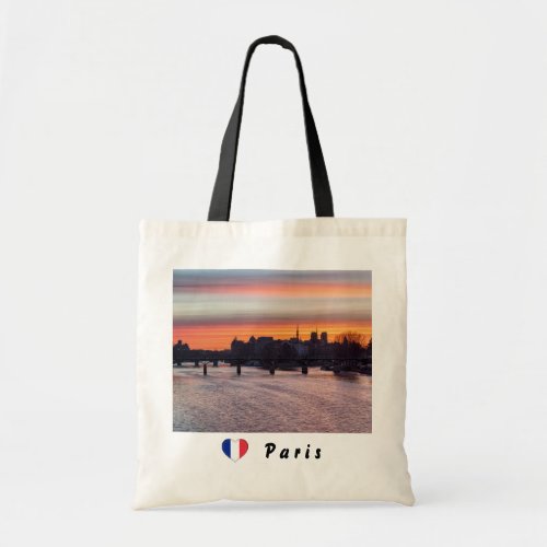 Sunrise over Ile de la Cite and Notre Dame _ Paris Tote Bag
