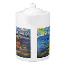 Sunrise Over Lake Michigan Teapot