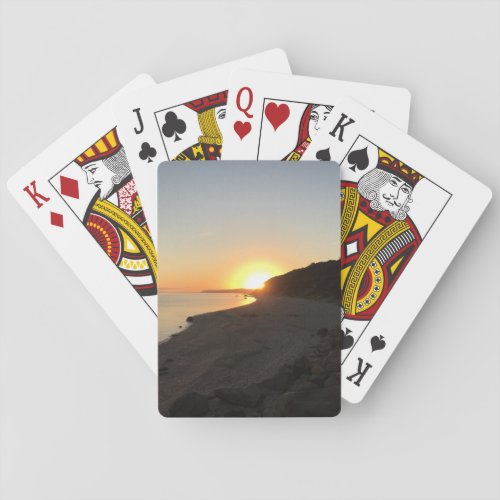 Sunrise Over Long Island Sound Playing Cards
