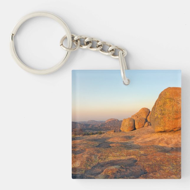 Sunrise over Matobo Hills Keychain (Front)