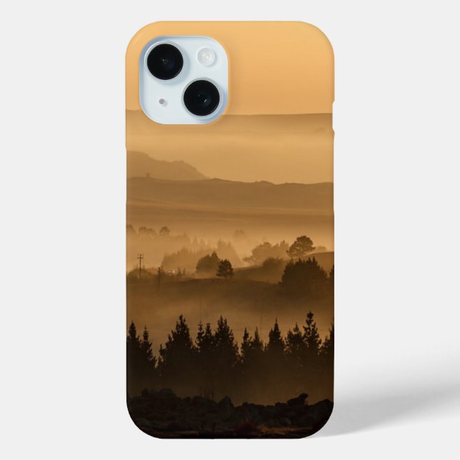Sunrise Over Misty Rolling Hills Landscape Case-Mate iPhone Case (Back)