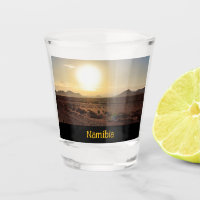 Sunrise Over Namib Desert Shot glass