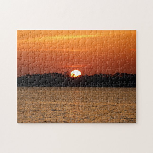 Sunrise Over Perdido Bay Jigsaw Puzzle (Horizontal)