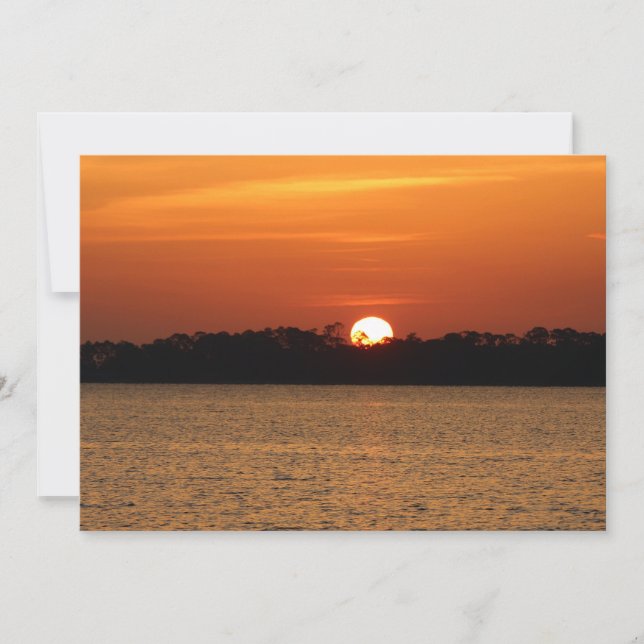 Sunrise Over Perdido Bay Note Card (Front)