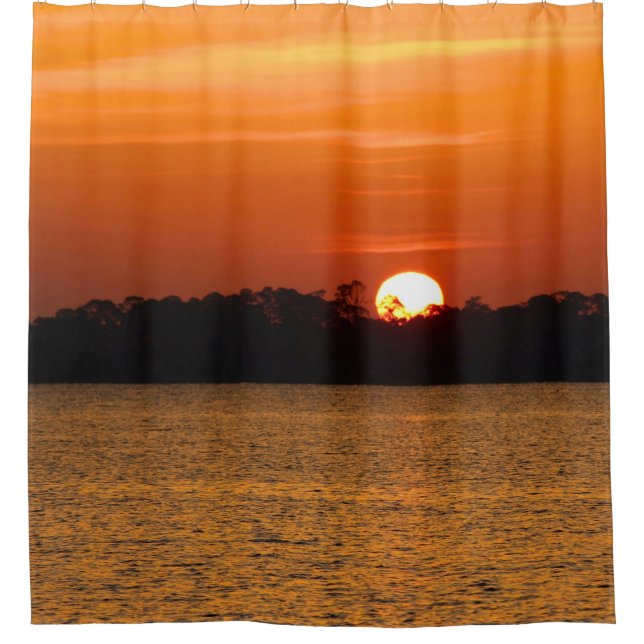 Sunrise Over Perdido Bay Shower Curtain (Front)