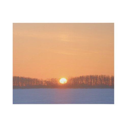Sunrise Over Prairie  Manitoba Canada Gallery Wrap