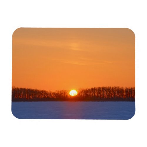 Sunrise Over Prairie  Manitoba Canada Magnet