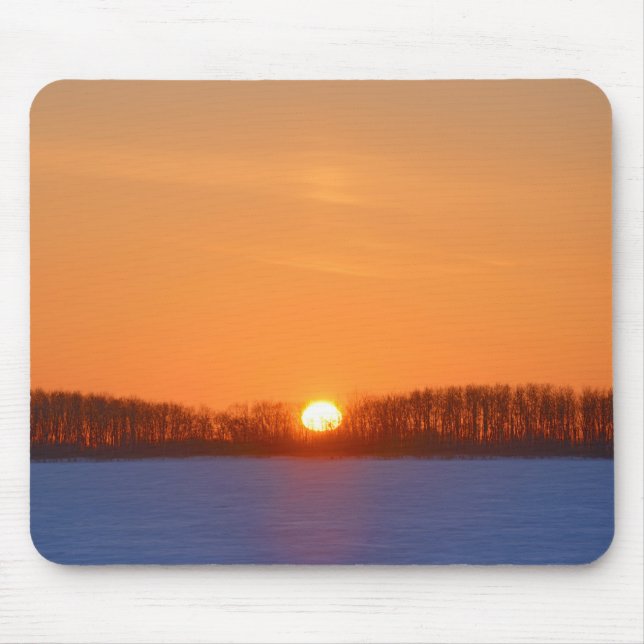 Sunrise Over Prairie | Manitoba, Canada Mouse Pad (Front)