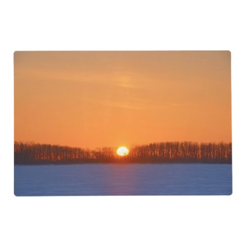 Sunrise Over Prairie  Manitoba Canada Placemat