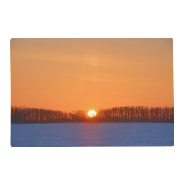 Sunrise Over Prairie | Manitoba, Canada Placemat (Front)