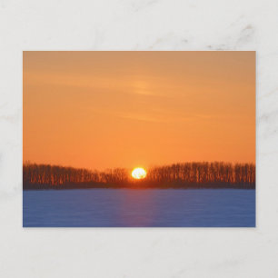 Sunrise Over Prairie Manitoba, Canada Postcard
