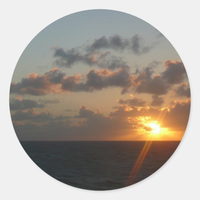 Sunrise over San Juan I Puerto Rico Classic Round Sticker (Front)