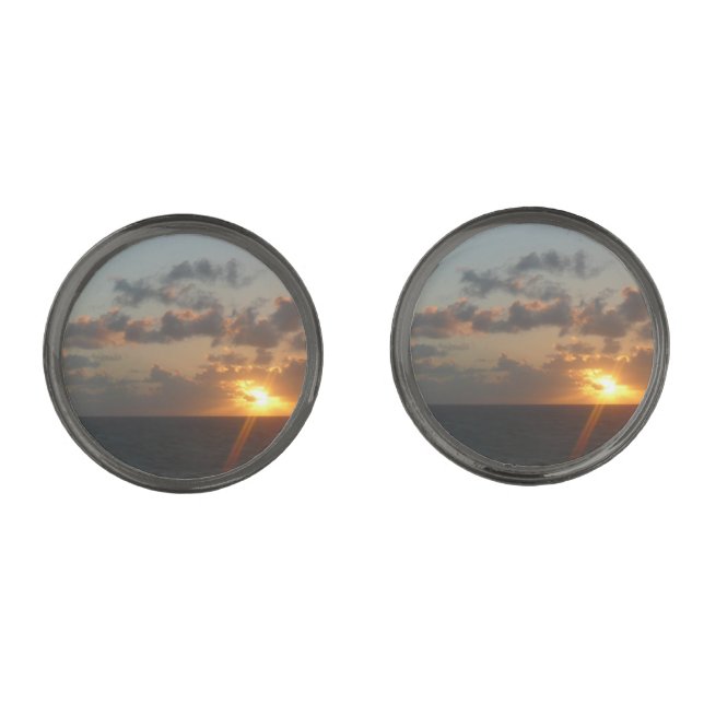Sunrise over San Juan I Puerto Rico Cufflinks (Front)