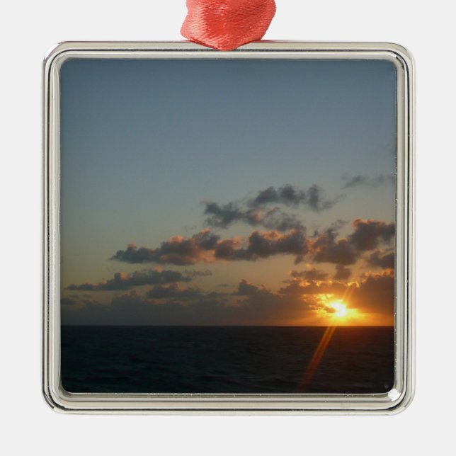 Sunrise over San Juan I Puerto Rico Metal Ornament (Front)