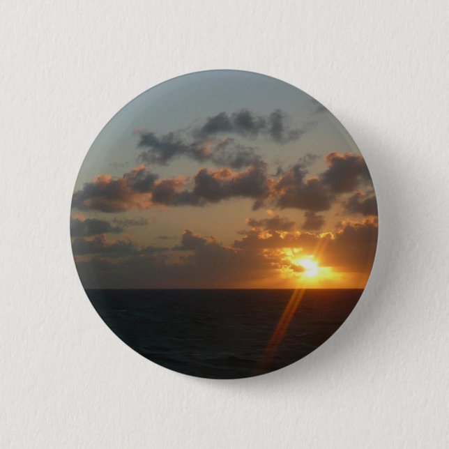 Sunrise over San Juan I Puerto Rico Pinback Button (Front)