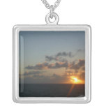 Sunrise over San Juan I Puerto Rico Silver Plated Necklace