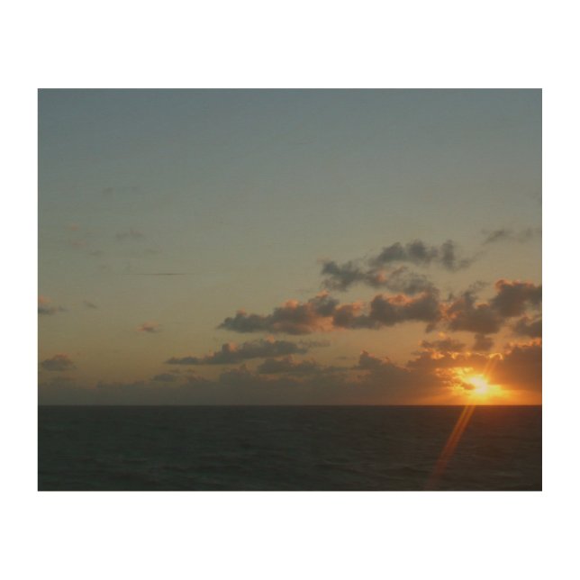 Sunrise over San Juan I Puerto Rico Wood Wall Art (Front)