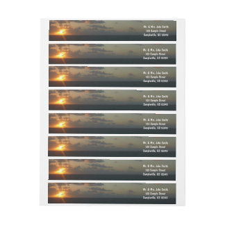Sunrise over San Juan I Puerto Rico Wrap Around Label
