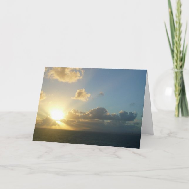 Sunrise over San Juan II Puerto Rico Card (Front)