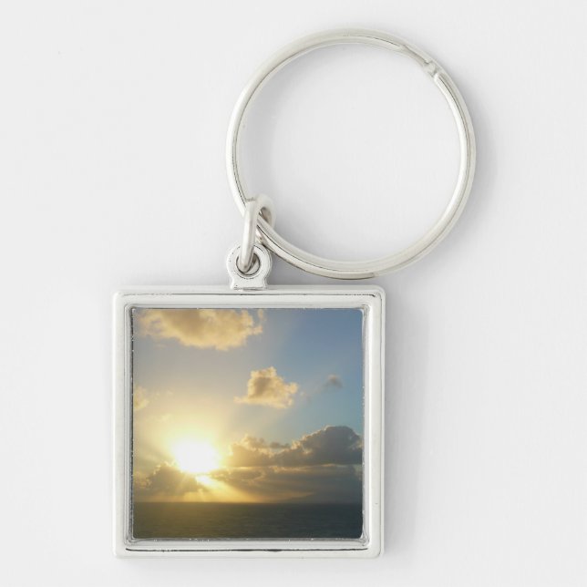 Sunrise over San Juan II Puerto Rico Keychain (Front)
