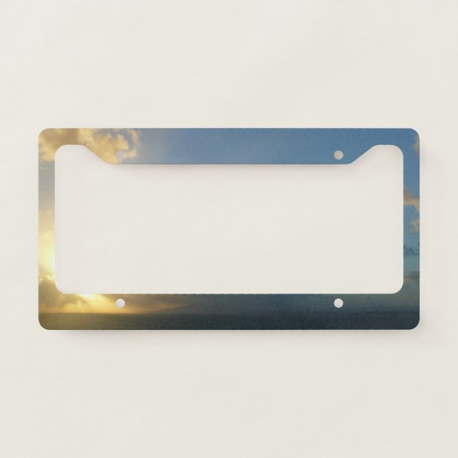 Sunrise over San Juan II Puerto Rico License Plate Frame (Front)